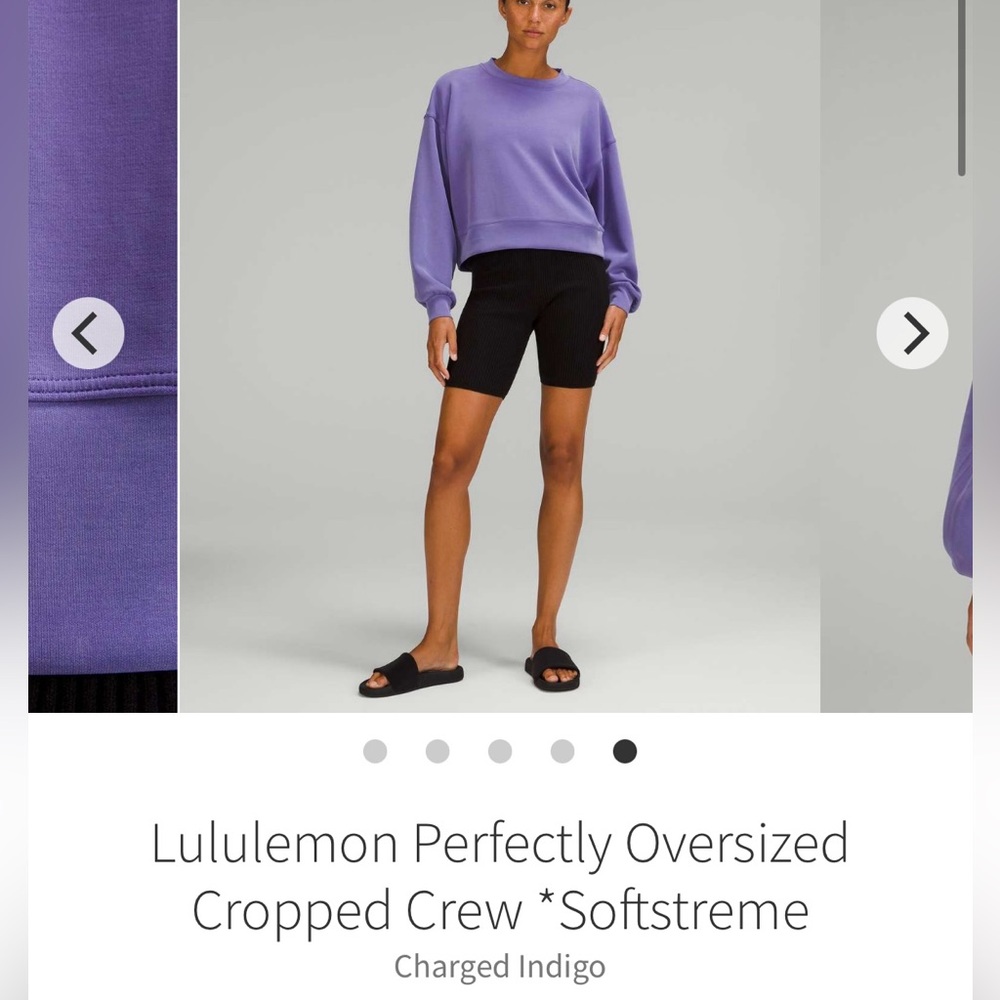 Lululemon Perfectly Oversized Cropped Crew Softstreme